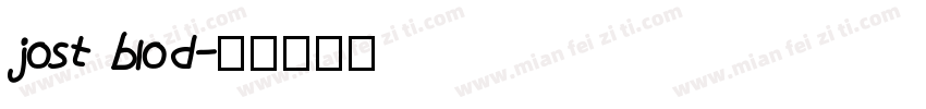 jost blod字体转换